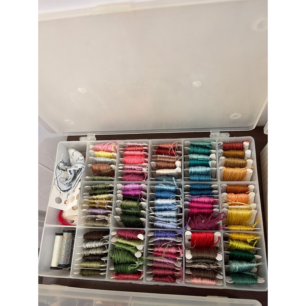 3 Cases Bag DMC Carded/Numbered Embroidery Floss Thread Needlepoint Cross Stitch - Picture 2 of 5